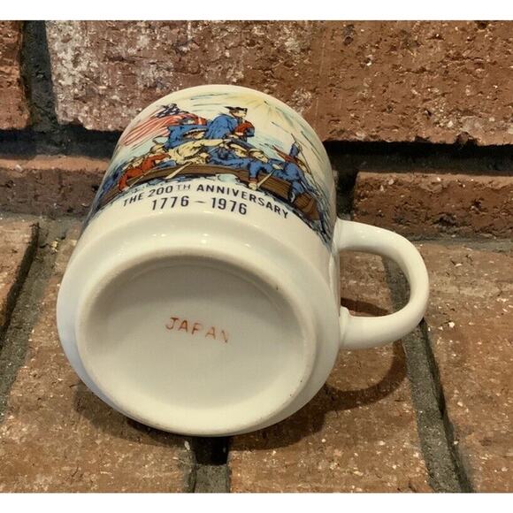 Vintage The 200th Anniversary 1776-1976 Crossing Delaware America Coffee Mug - Picture 4 of 4